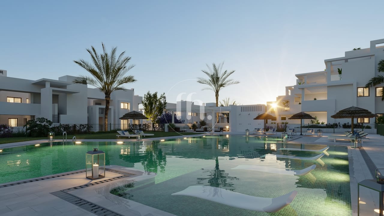 ¡Fantástica nueva promoción cerca de todos los servicios y de la playa en Estepona! Su finalización está prevista para 2026.