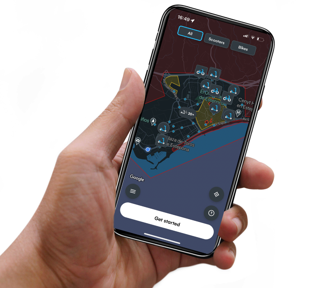 Estepona introduces pick up and go electric scooters and bikes!